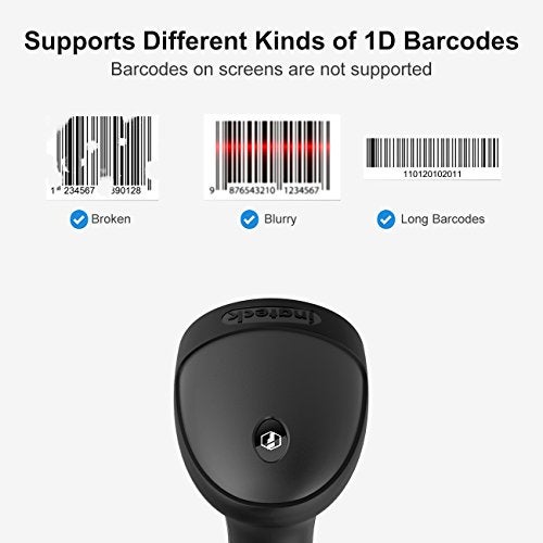Inateck 1D USB Barcode Scanner with Intelligent Stand Wired, BCST-33 - Image 3