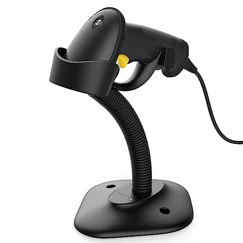 Inateck 1D USB Barcode Scanner with Intelligent Stand Wired, BCST-33 - Image 1