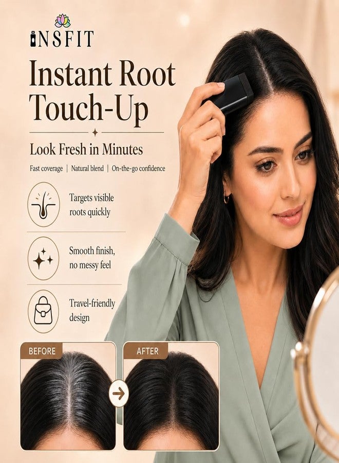INSFIT New Hair Color Comb Stick, Waterproof And Sweat-Proof, Easy Application, Natural Color, Safe Formula, Instant Hair Dye Stick Grey Hair Coverage For Men & Women - Image 2