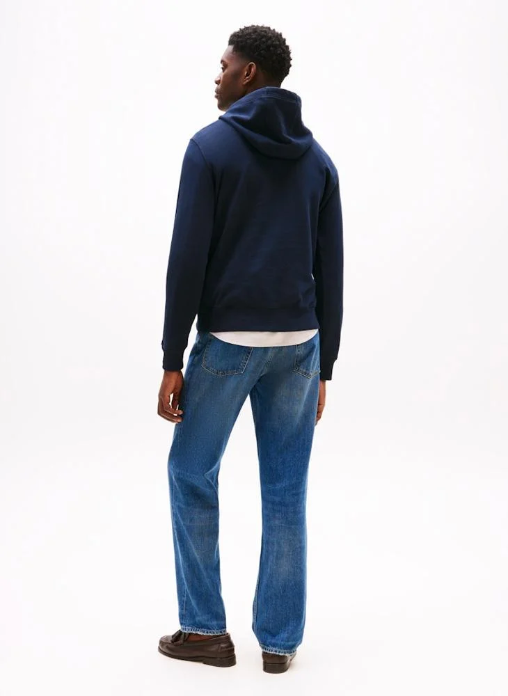 TOMMY HILFIGER Outline Flag Script Pullover Hoodie