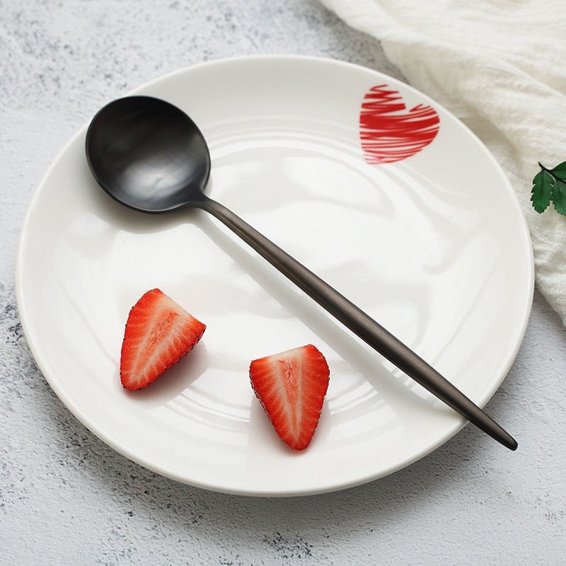 304 Stainless Steel Western-Style Tableware Steak Knife And Fork Spoon Two Or Three-Piece Set European-Style Household Thickened Weak Knife And Fork - Image 1