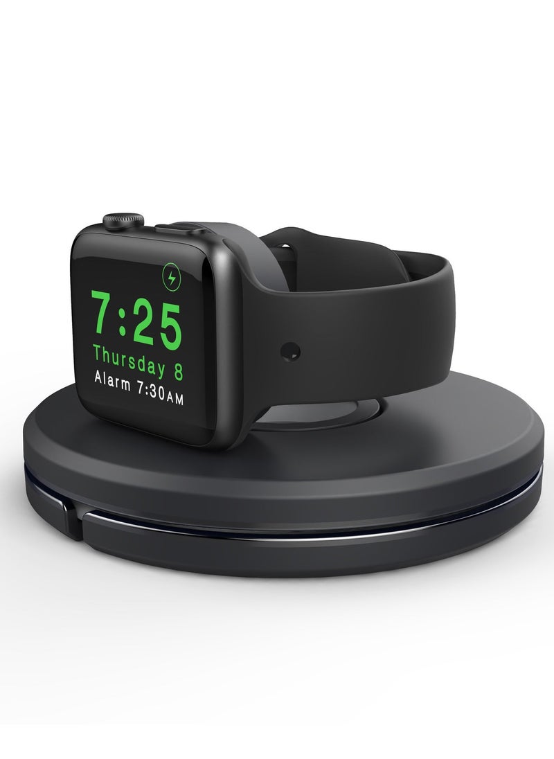 for Apple Watch Charger Stand Charging Cable Organizer Portable Charging Station Management Dock Holder Compatible with Apple Watch Series 6/SE/5/4/3/2/1, Travel Dock Holder for iwatch - Image 2