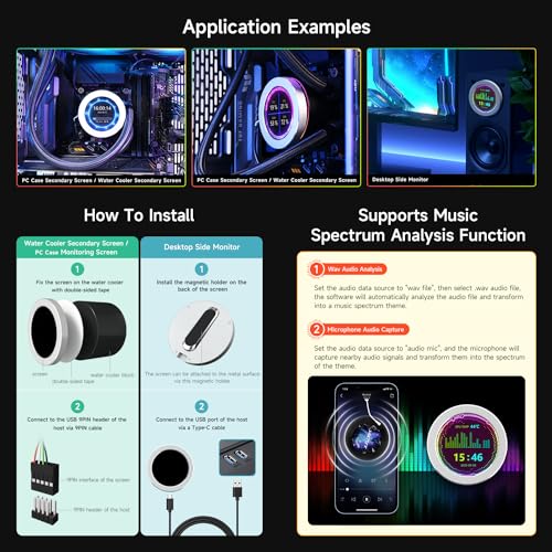 Waveshare ويفشير 2.8 بوصة شاشة LCD دائرية، مبرد CPU/GPU، فضي - Image 5