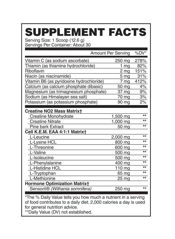 CELL K.E.M PR - Post-Workout Creatine and Amino Builder - Sour Watermelon - (30 Serving)