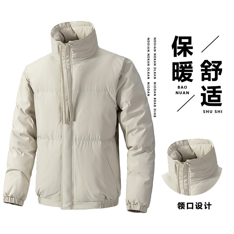 Stand Collar Cotton-Padded Jacket Men'S And Women'S Winter New Cotton-Padded Jacket Cotton-Padded Jacket Relaxed-Fit Thickened Couple'S Cotton-Padded Jacket Men'S Coat - Image 2