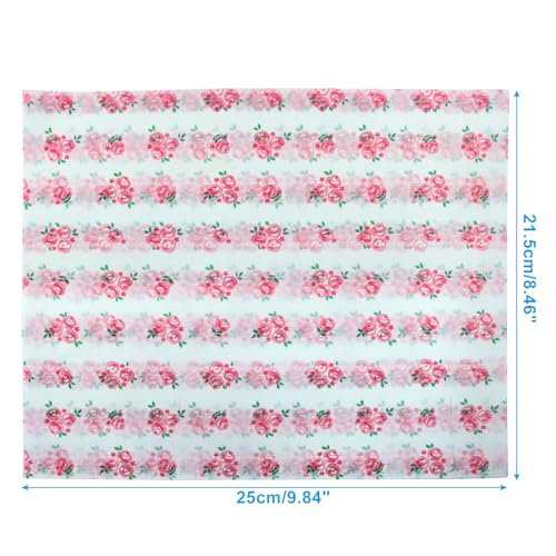Verkelly 50 Pcs Grease Resistant Deli Paper Sheets 10" x 8", Wax Papers for Food Deli Wraps Paper Sheets, Perfect Sandwich Wrapping & Basket Liners(Rose) - Image 2