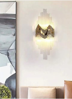 Generic A modern gold crystal wall lamp for the living room, bedroom, foyer, or hallway  - Image 2