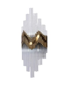 Generic A modern gold crystal wall lamp for the living room, bedroom, foyer, or hallway  - Image 1