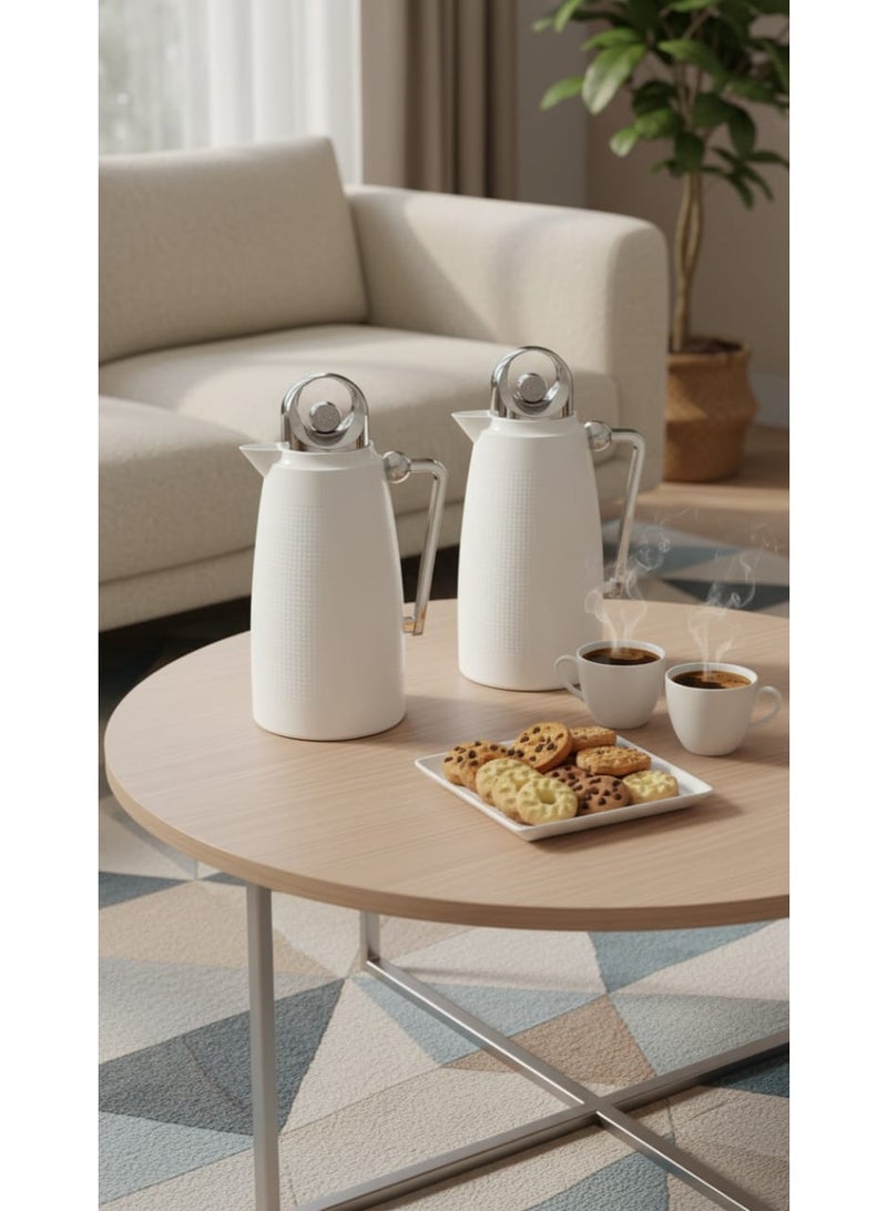 ماركة غير محددة طقم ترامس شاي و قهوة بتصميم راقي 1 لتر - Image 3