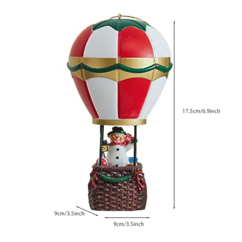 7" Parachute Snowman Figure Portable Desk Night Light Cute Christmas Ornament Home Decorations Funny Snowman Figurine Bedside Lamp Nightlight Holiday Party Indoor Fireplace Bedroom Decor Xmas Gift - Image 4