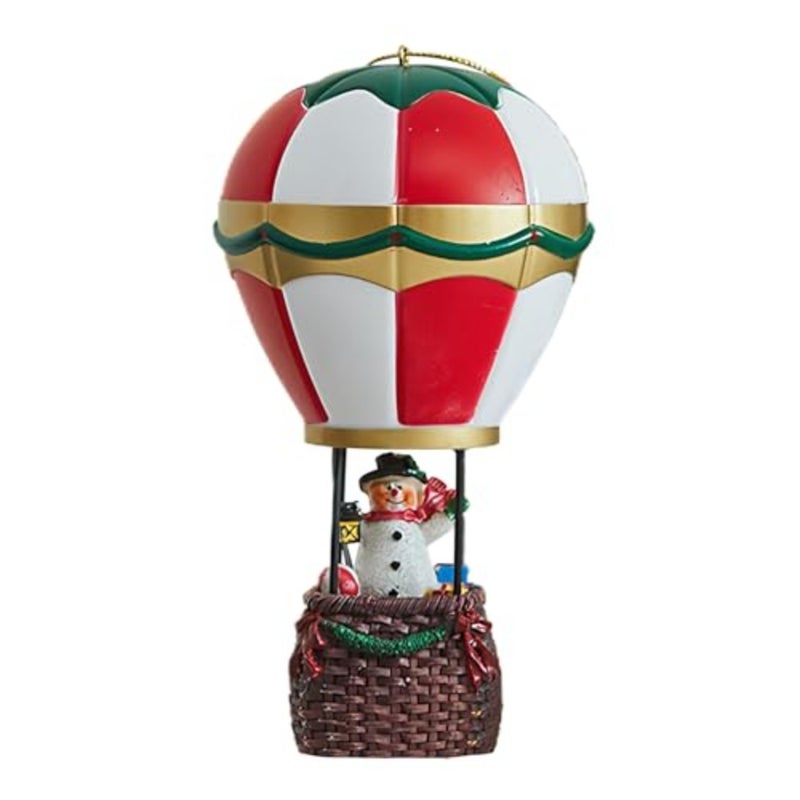 7" Parachute Snowman Figure Portable Desk Night Light Cute Christmas Ornament Home Decorations Funny Snowman Figurine Bedside Lamp Nightlight Holiday Party Indoor Fireplace Bedroom Decor Xmas Gift - Image 2