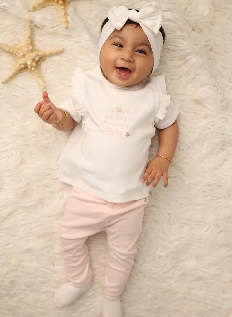 Sheer Hugs Sheer Hugs Casual Full Length Leggings for Girls, Plain Peach