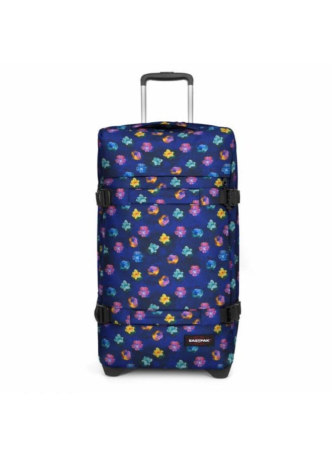 EASTPAK Transit'R L Flowerblur Navy Large Soft Luggage  - Image 1