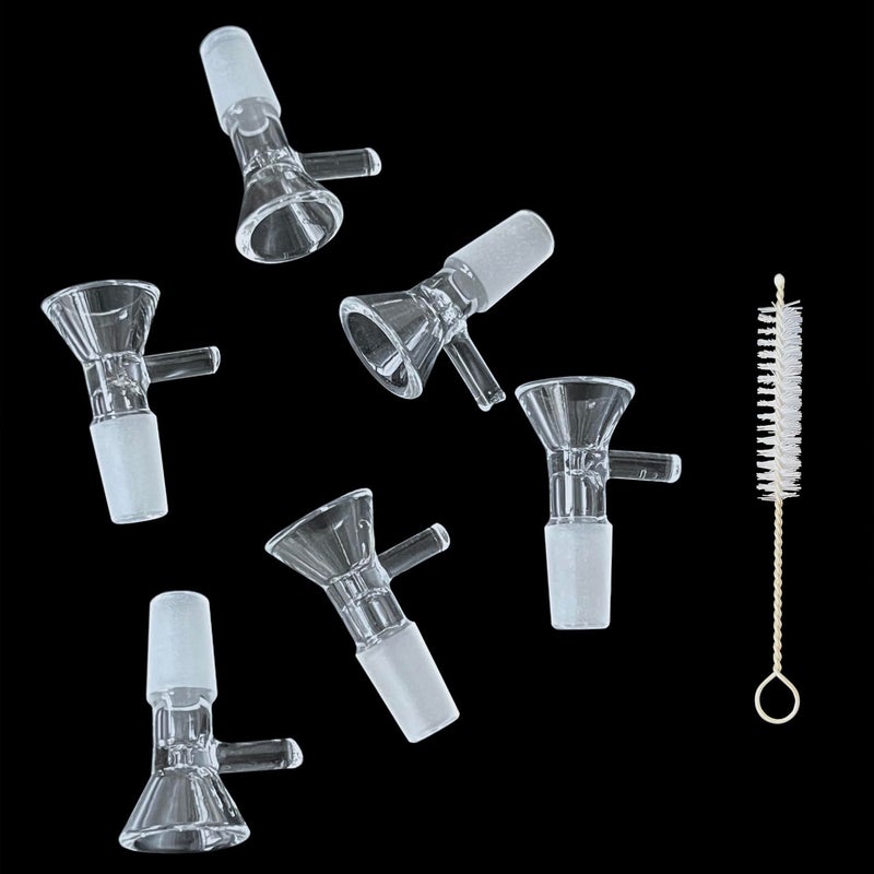 cncarbonfiber 6pcs Glass Funnel for Kitchen/lab,Heat-Resistant Funnel with Brush - Image 4