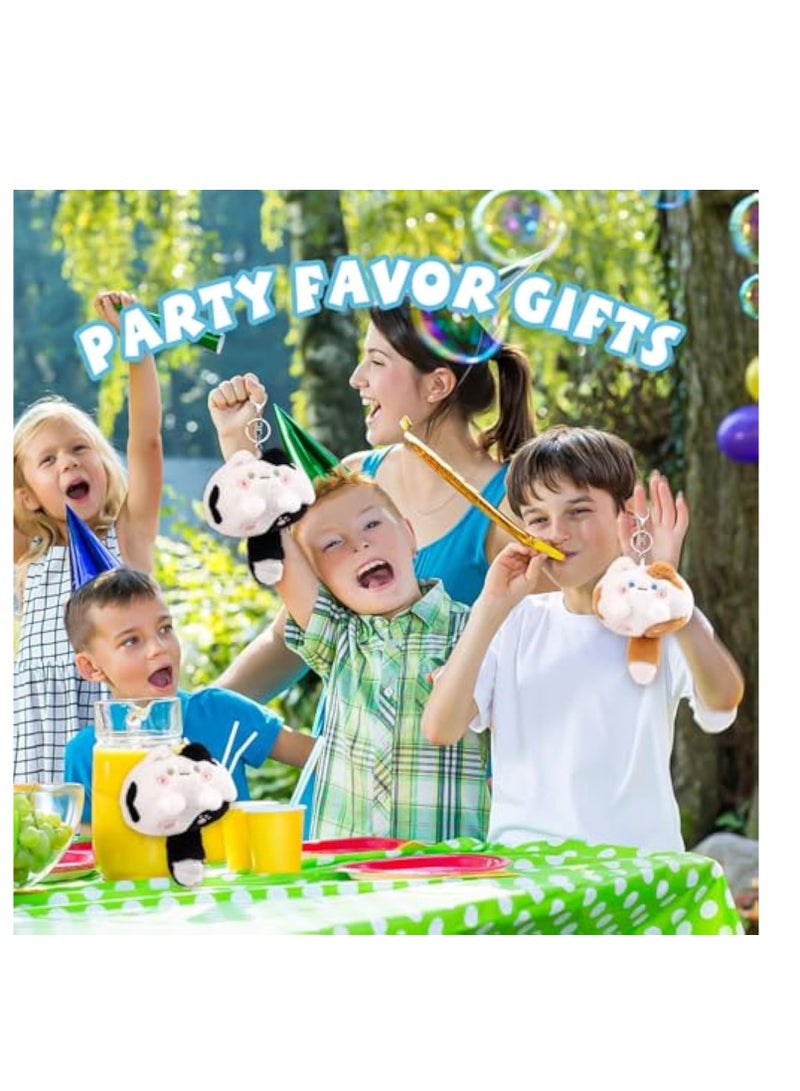 Raxoom 2Pcs Plush Keychain, Stuffed Animals, Cute Small Cat Plush Toys with BB Call Tail, Couples, Bestie Keychains, Good for Girls and Boys, Employees, Collectors, for Party Favor - Image 5