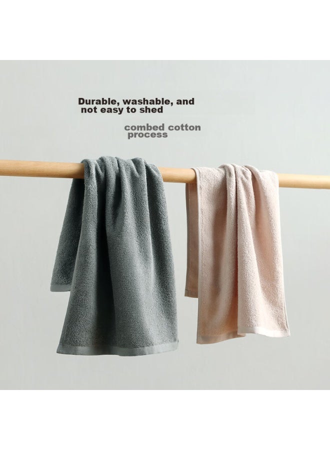 Muji Towels, Class A Pure Cotton, Absorbent, Face-washing, Lint-free, Soft, Skin-friendly, Comfortable, For Men And Women, 2-pack, Thickened And Upgraded - Image 2