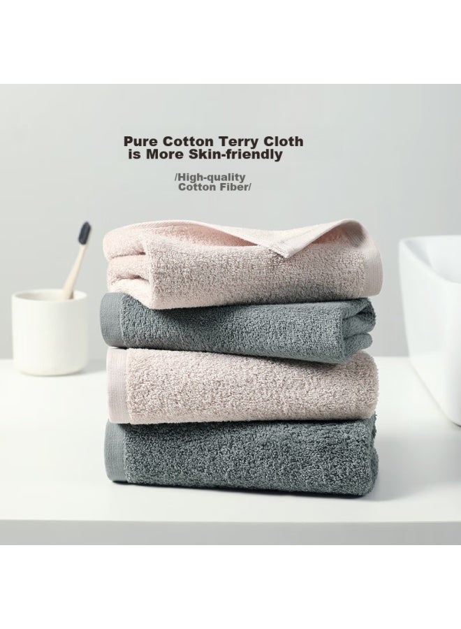 Muji Towels, Class A Pure Cotton, Absorbent, Face-washing, Lint-free, Soft, Skin-friendly, Comfortable, For Men And Women, 2-pack, Thickened And Upgraded - Image 3