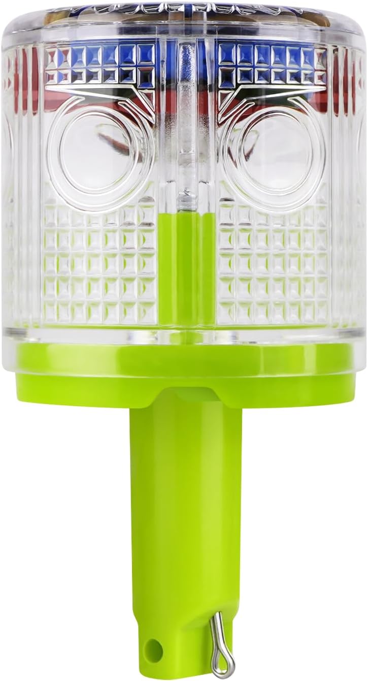 Aolyty Solar Strobe Warning Light - 360 Degree Super Bright Waterproof IP54 for Construction and Marine Use - Image 1