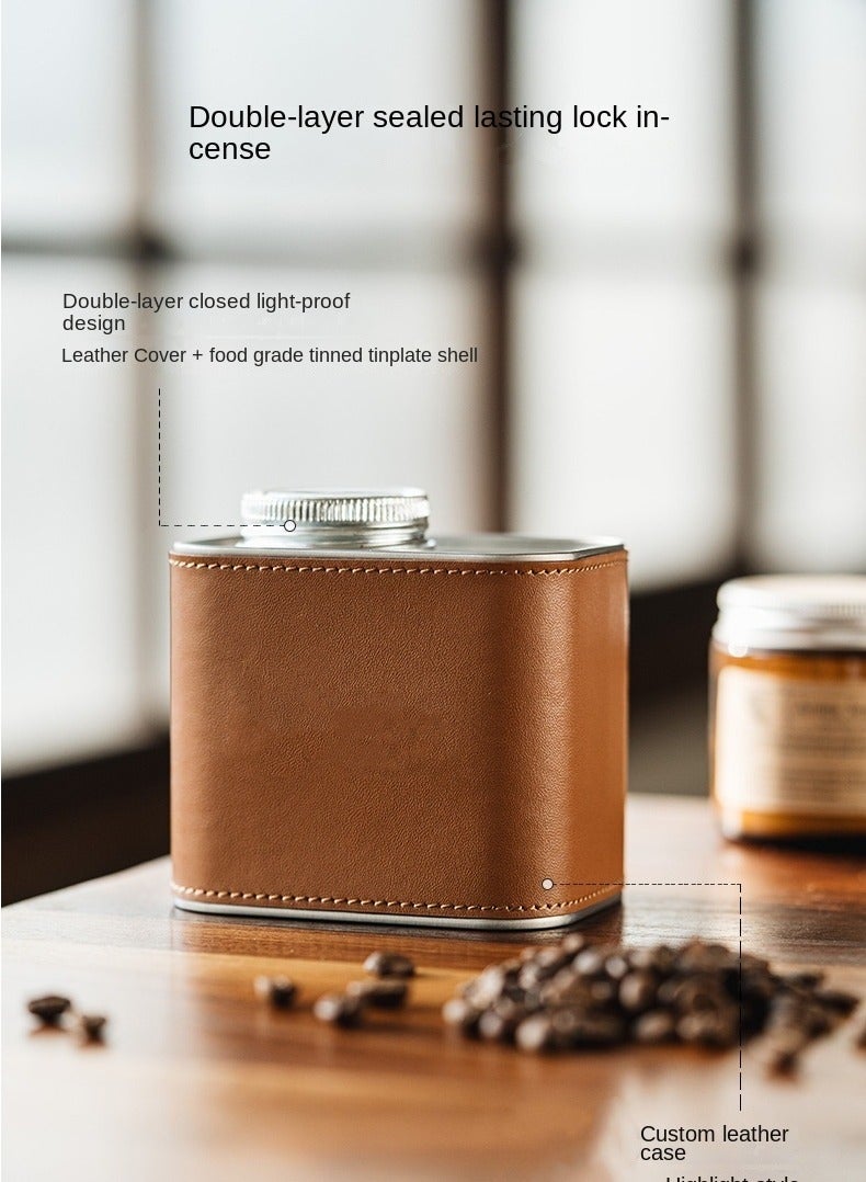 Premium Vintage Double-Layer Airtight Coffee Bean Canister - 11.5x10x6cm, Outdoor Camping Travel  - Image 2