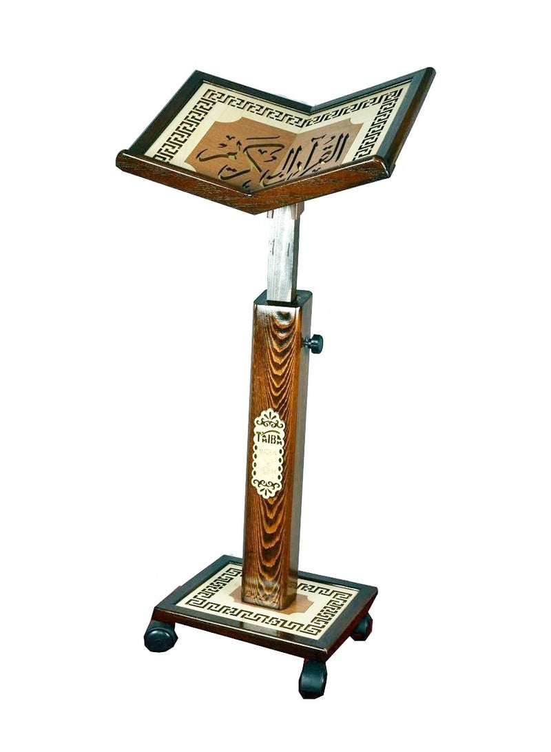 REBENUO High quality laser engraved wooden Turkish Quran holder  .  LARGE SIZE model 005 - Image 1