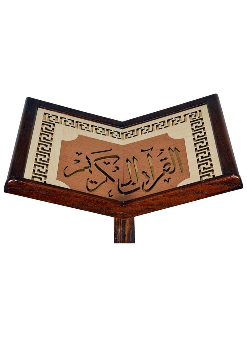 REBENUO High quality laser engraved wooden Turkish Quran holder  .  LARGE SIZE model 005 - Image 2
