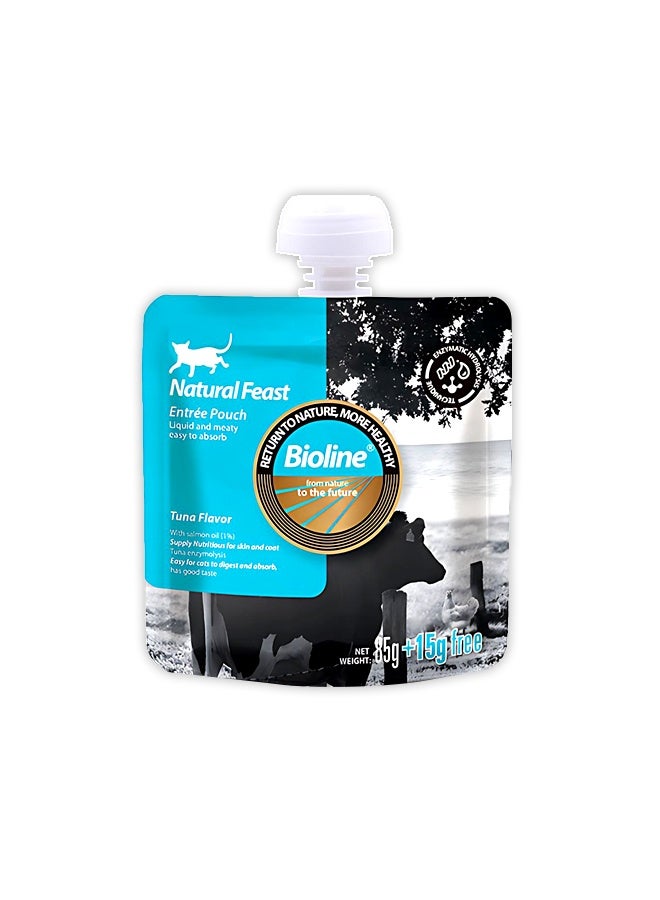 Bioline كيس طعام طبيعي بنكهة التونة - 100 جرام