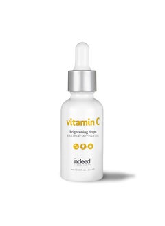 Indeed Labs INDEED LABS Vitamin C Brightening Drops Vitamin C Hyaluronic Acid Facial Serum Anti Aging Serum Reduces Fine lines Wrinkles Hyperpigmentation  Improve Skins Barrier  Elasticity 
