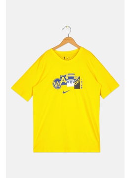 Nike Nike x NBA Kids Boy Graphic Print Outdoor T-Shirt, Yellow  - Image 1