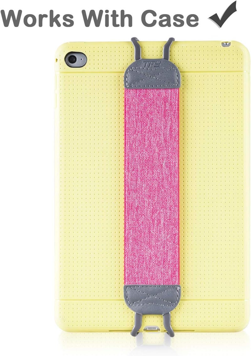 TFY Hand Strap Holder for Tablets iPad  eReaders  11inch iPad Pro iPad 9th Gen Mini 6 Air 5 Galaxy Tab  Note  Google Nexus  Asus Transformer Book and More Rose red - Image 3