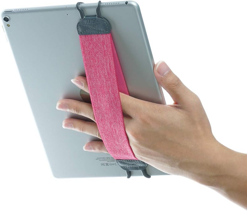TFY Hand Strap Holder for Tablets iPad  eReaders  11inch iPad Pro iPad 9th Gen Mini 6 Air 5 Galaxy Tab  Note  Google Nexus  Asus Transformer Book and More Rose red - Image 1