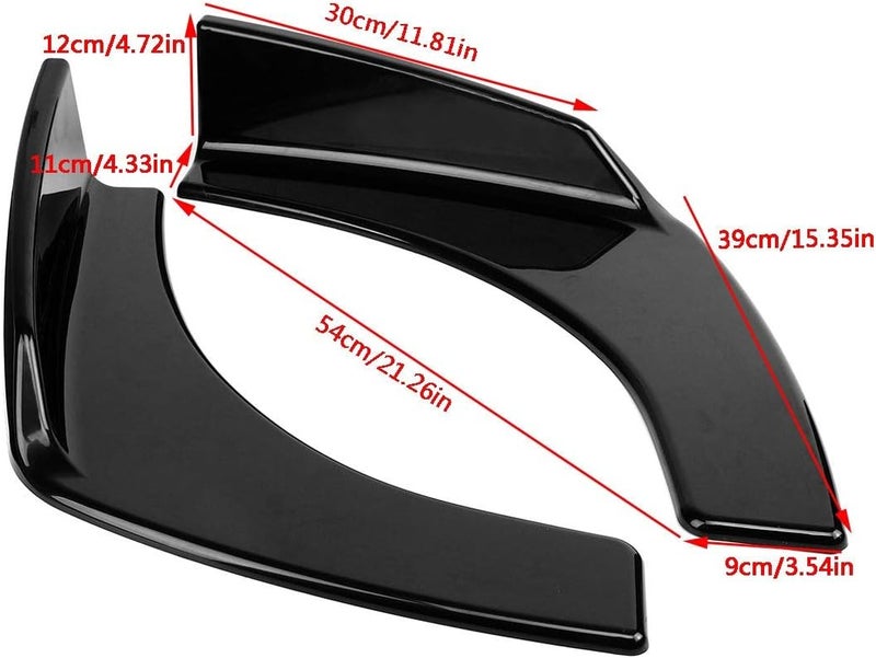 DEMULAX Universal Car Front Bumper Lip Deflector - Image 2
