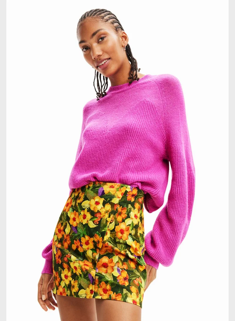 DESIGUAL Floral Print Skirt