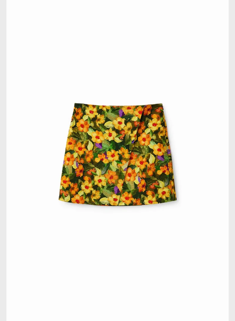 DESIGUAL Floral Print Skirt