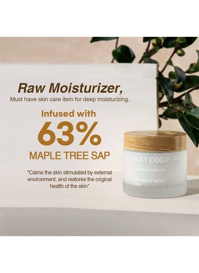 May Coop - Maycoop Raw Moisturizer Face Cream With Maple Tree Water-daily Hydrating Facial Moisturizer Cream- Anti Aging- For All Skin Types- Helps Prevent Wrinkles- Vegan And Alcohol-Free -80ml - Image 1