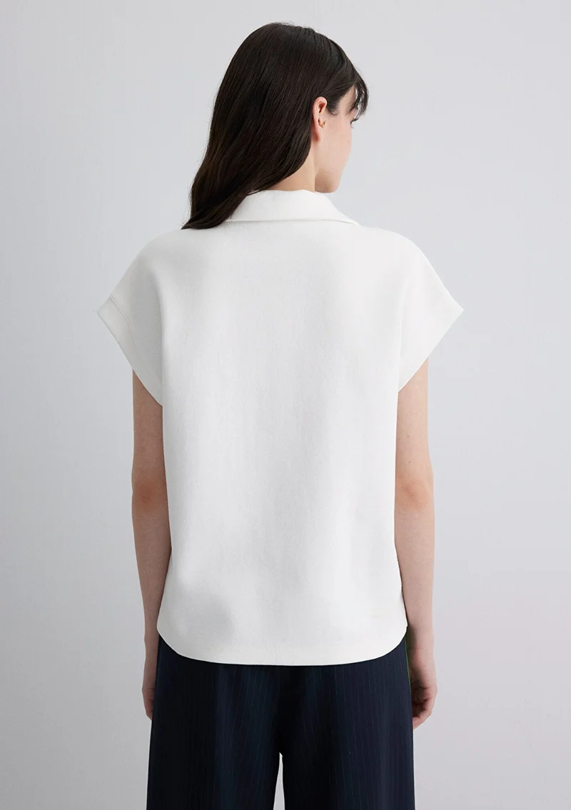 MAVI Ecru Polo T-Shirt