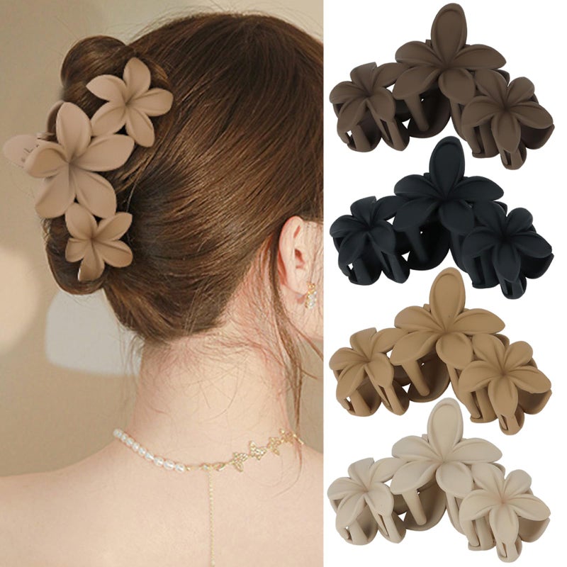 Ondder Large Matte Claw Hair Clips for Women - 4.5 Inch Non-Slip Strong Hold Clips for Thick Hair, Hair Accessories - Image 1