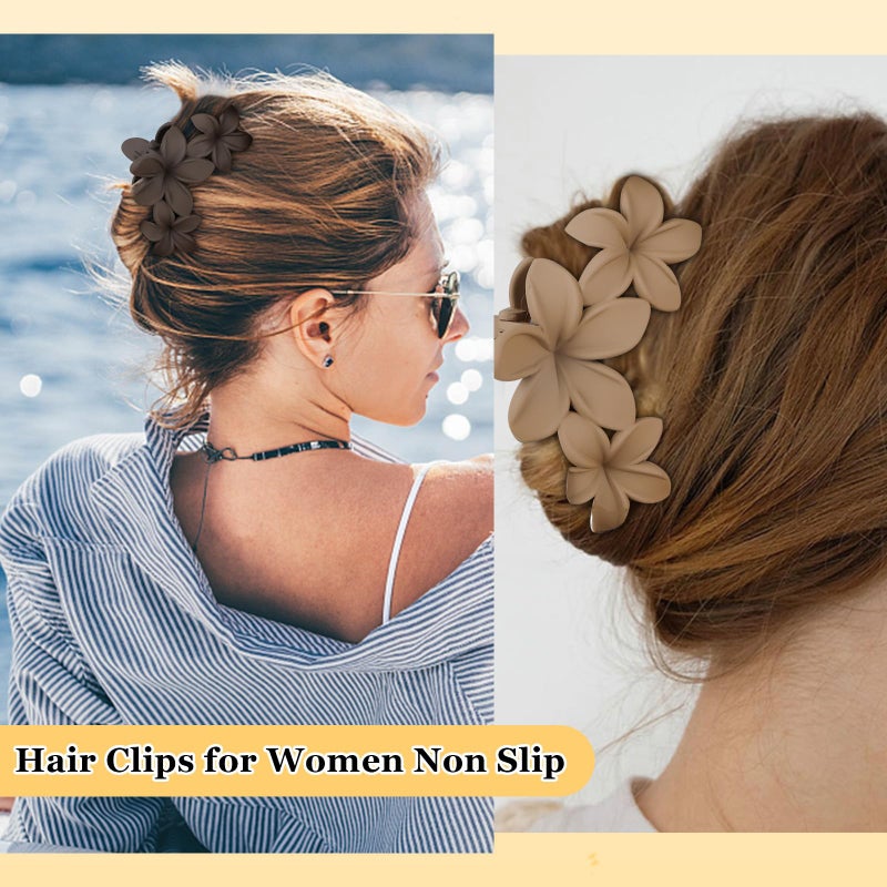 Ondder Large Matte Claw Hair Clips for Women - 4.5 Inch Non-Slip Strong Hold Clips for Thick Hair, Hair Accessories - Image 5