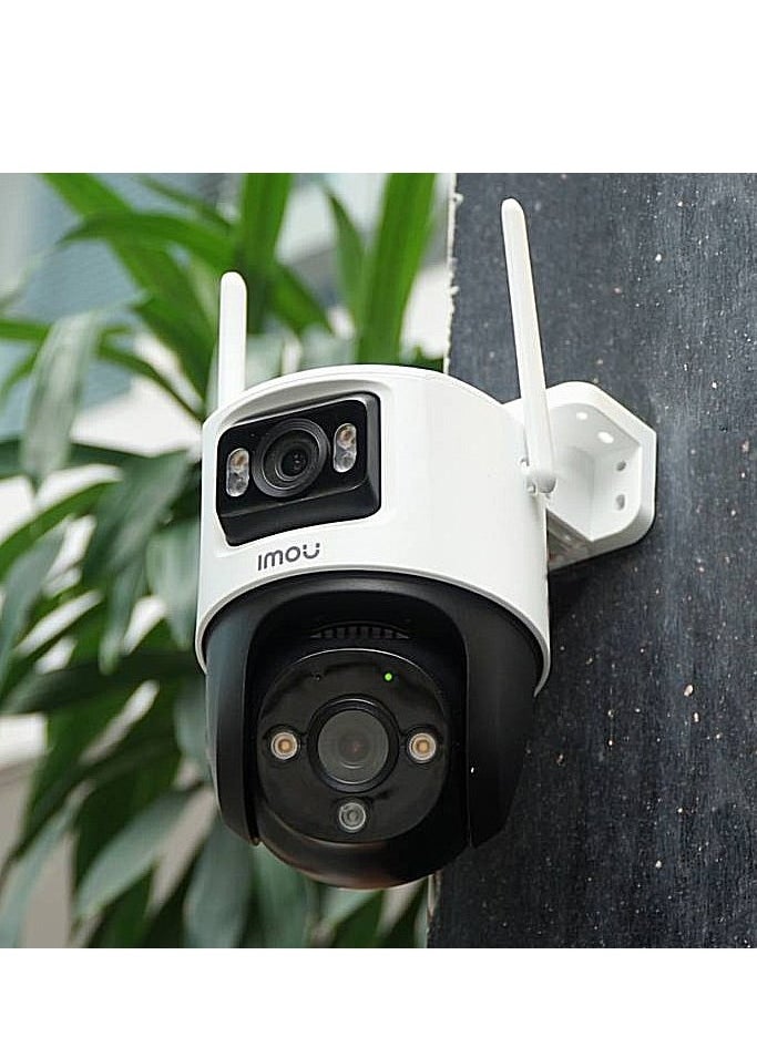 IMOU - Cruiser Dual Lens 6MP 3K Outdoor WiFi Surveillance Camera, Resolution (3MP fixed lens and 3MP PT lens), Color Night Vision up to 30m, AI Person/Vehicle Detection, Automatic PT Tracking, Two-Way Audio, IP66 (IPC-S7XEN-6M0WED) - Image 1