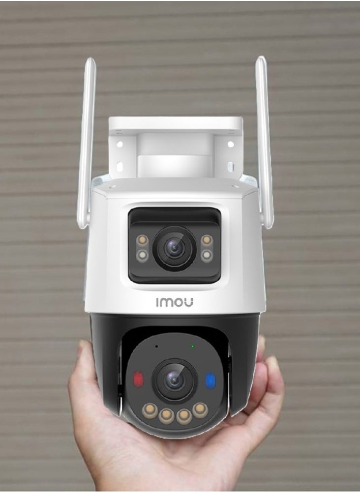 IMOU - Cruiser Dual Lens 6MP 3K Outdoor WiFi Surveillance Camera, Resolution (3MP fixed lens and 3MP PT lens), Color Night Vision up to 30m, AI Person/Vehicle Detection, Automatic PT Tracking, Two-Way Audio, IP66 (IPC-S7XEN-6M0WED) - Image 1