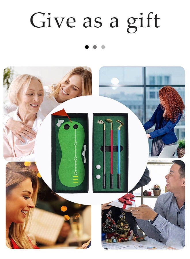 DUNISO Golf Pen Set, Desktop Golf Ball Pen Set, Mini Golf Pen, 3 Golf Clubs Pen with Balls and Flags, Suitable for Office, School, Home, 24.8cm * 3.5cm * 10.8cm  - Image 5