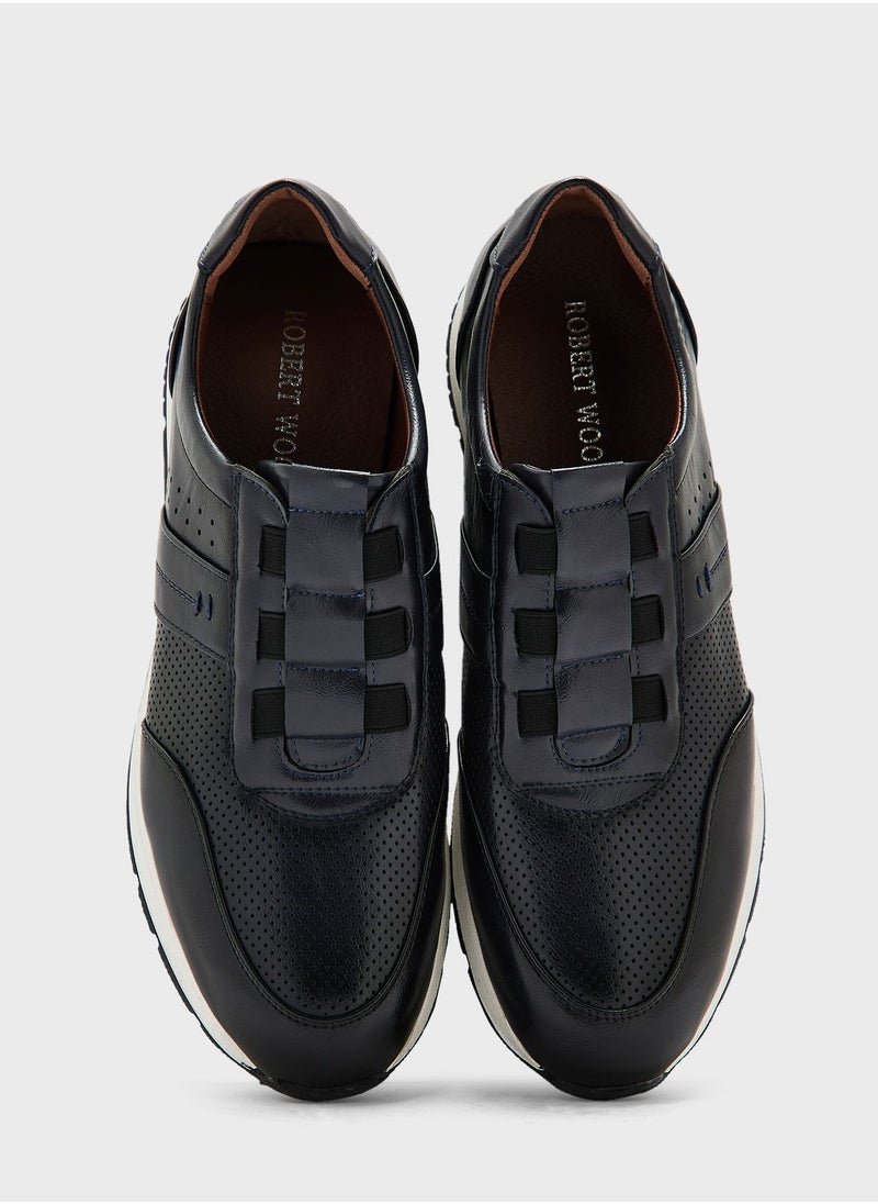 Robert Wood - Webbing Loop Highlight Casual Slip Ons - Image 1