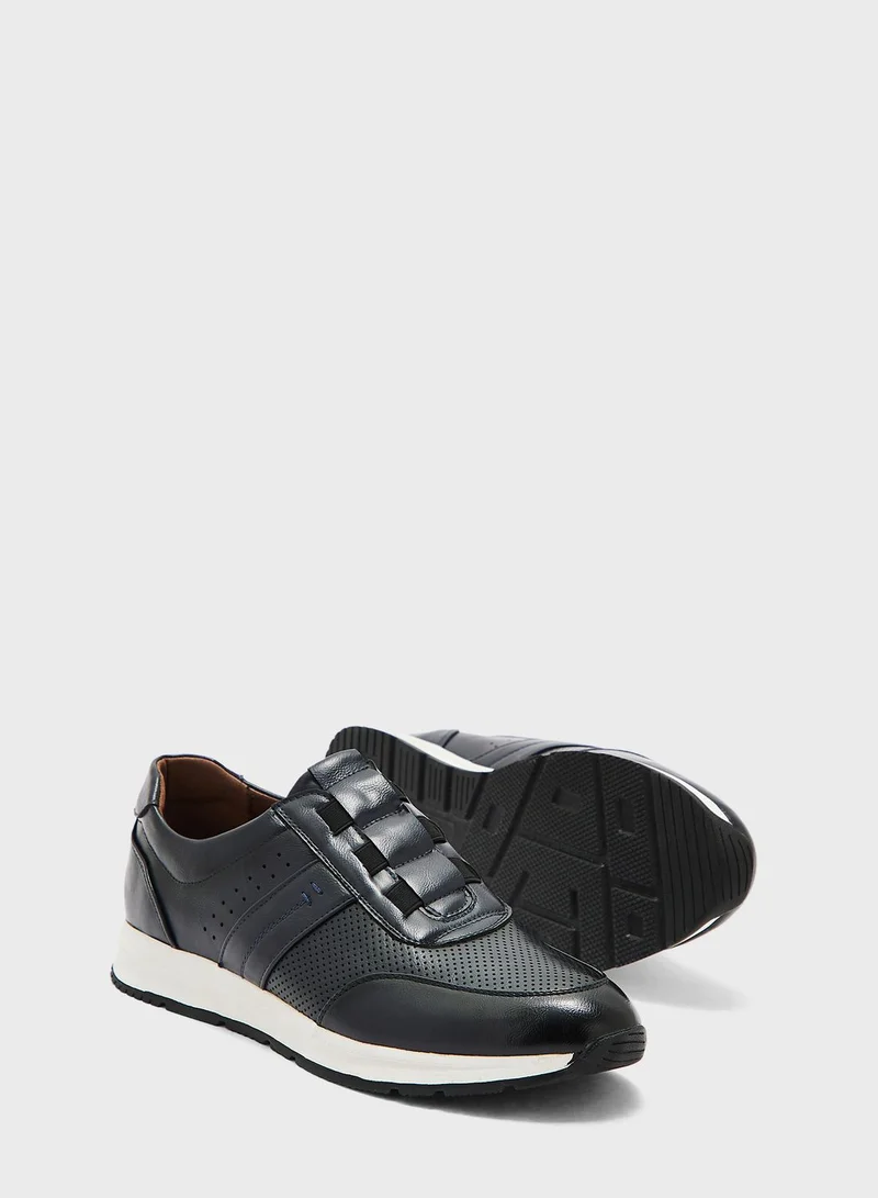 Robert Wood Webbing Loop Highlight Casual Slip Ons