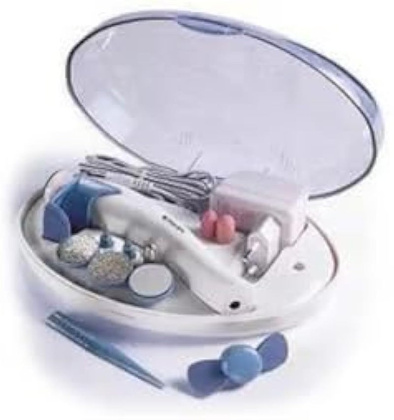 Professional Electric Manicure and Pedicure Set, Portable Nail Care Kit with Multiple Attachments, Nail dryer