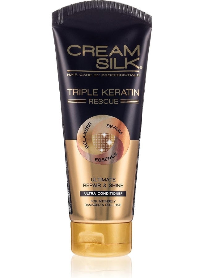 Cream Silk Triple Keratin Rescue Ultimate Repair & Shine Conditioner, 170ml - Image 1