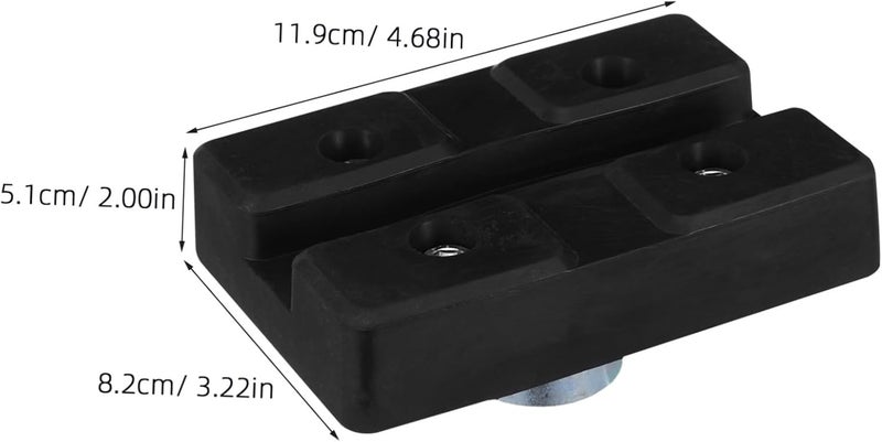 ULTECHNOVO Car Lift Rubber Pad Tray Slotted Slip Jack Stand Support Plate Telescopic Design Durable Rubber Material for Enhanced Stability Black - Image 2