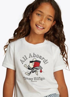 TOMMY HILFIGER Kids Flag Mascot Crew Neck T-Shirt  - Image 3