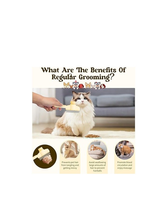 Pet Flea and Hair Removal Comb with Hair Release Button - Image 5