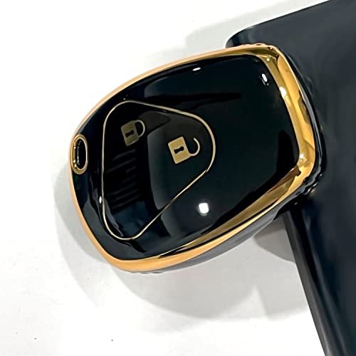 Auto Pearl TPU Key Cover Compatible with Logan| Duster| Verito| Lodgy| Kwid 2 Button Smart Key (Black) - Image 3