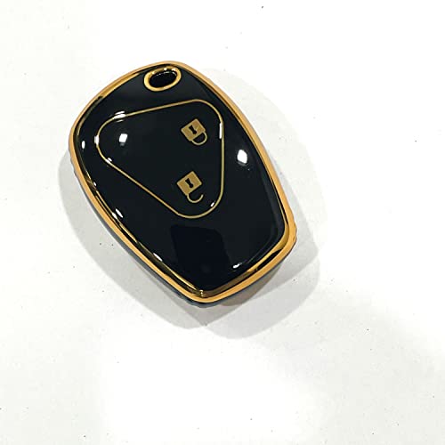 Auto Pearl TPU Key Cover Compatible with Logan| Duster| Verito| Lodgy| Kwid 2 Button Smart Key (Black) - Image 5