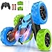 cosone Remote Control Car for Kids Ages 6 RC Cars Stunt Car Toy 4WD Double Sided 360 Rotating Remote Control with Headlights Birthday Xmas Gifts for Boys 6 7 8 9 10 11 12 Easter Basket Stuffers - Image 2